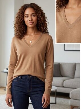 Deane & White 100% mercerized wool sweater